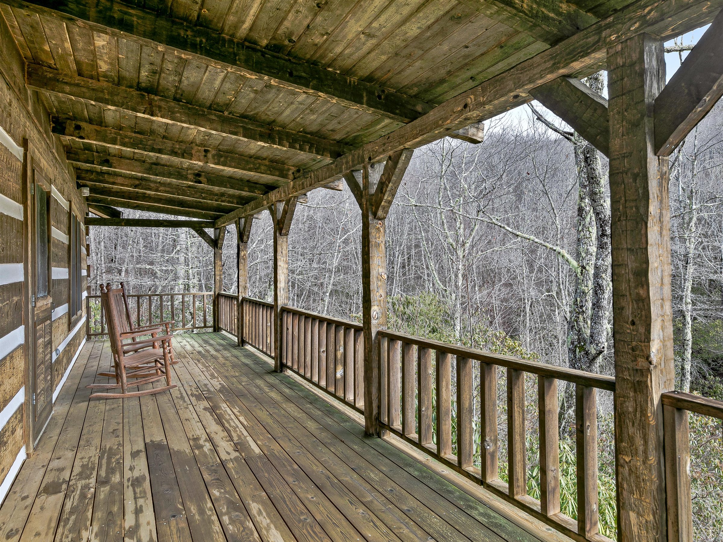 cabin with porch wnc