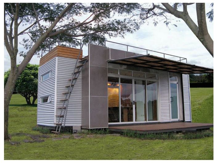 Tiny Houses Over Mcmansions Has Been The Trend A Tiny House Made With One Single Shipping Container Check It Out Http Shareably 160 Sq Ft