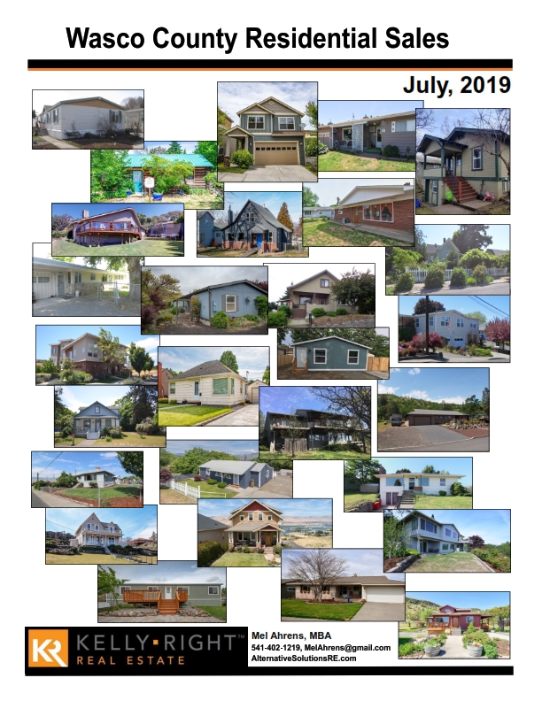 Wasco County Residential Sales July 2019