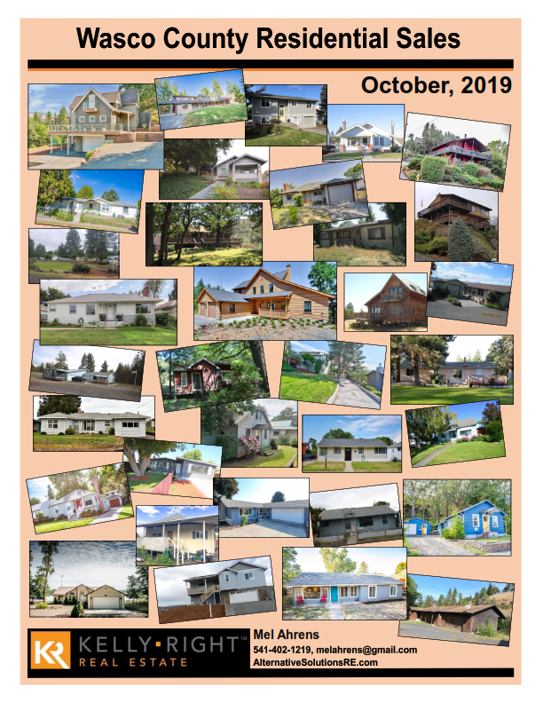 Wasco County Home Sales october 2019