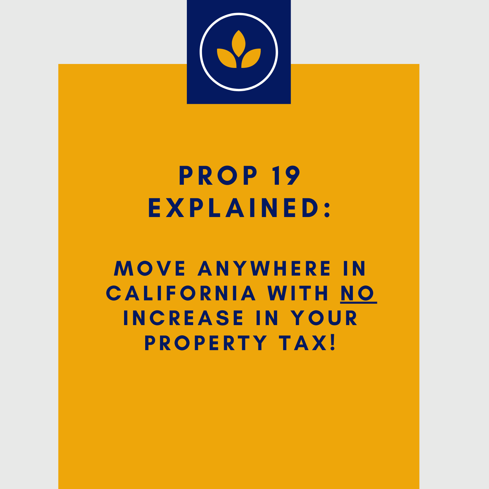 The New Prop 19 Frees You To Move Your Tax Base!