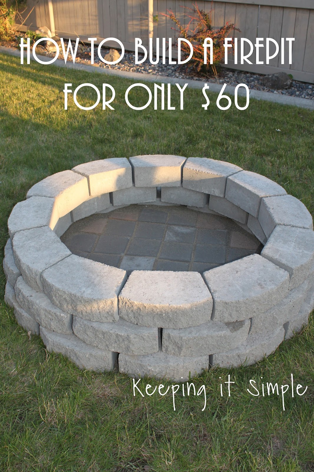 stone paver fire pit on How To Make A Paver Firepit