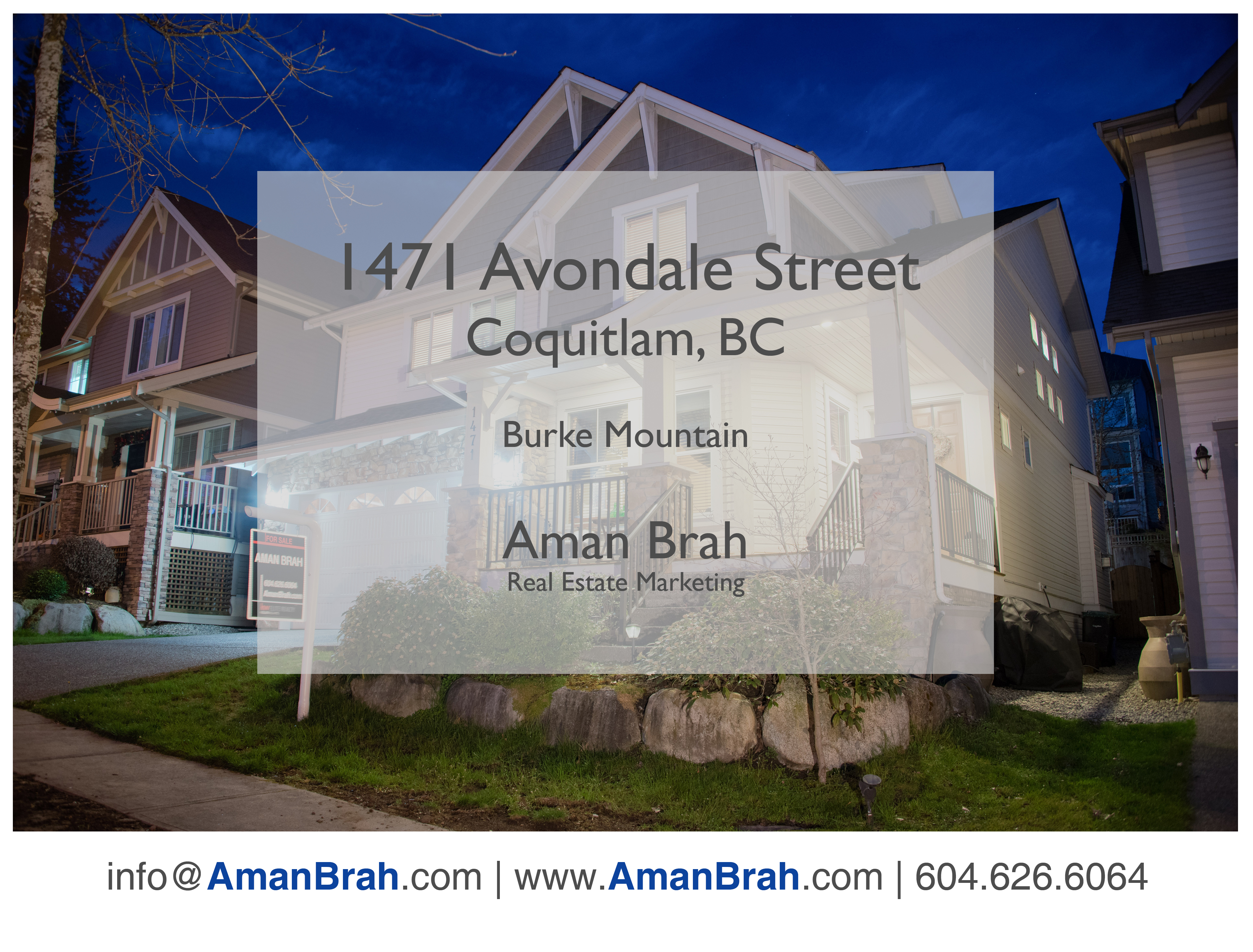 1471 Avondale Street, Coquitlam - Burke Mountain, Coquitlam