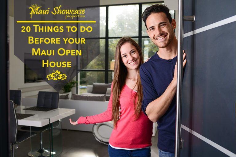 20 Things to do Before your Maui Open House