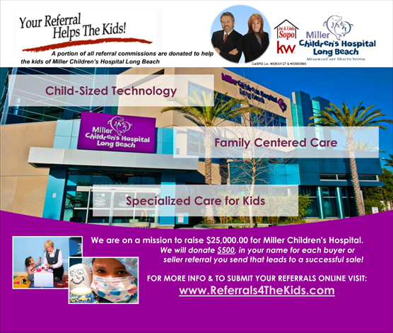 Our Mission to Help the Kids of Long Beach Miller Children's Hospital