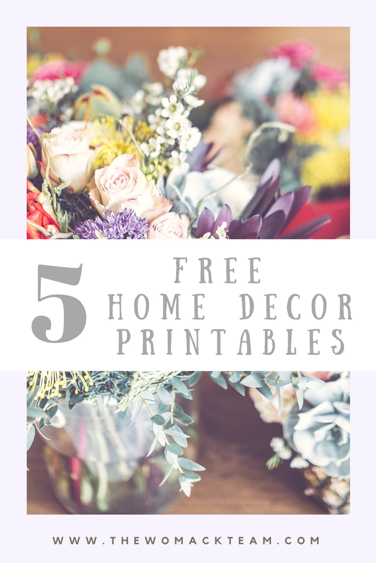 Free Home Decor Printables
