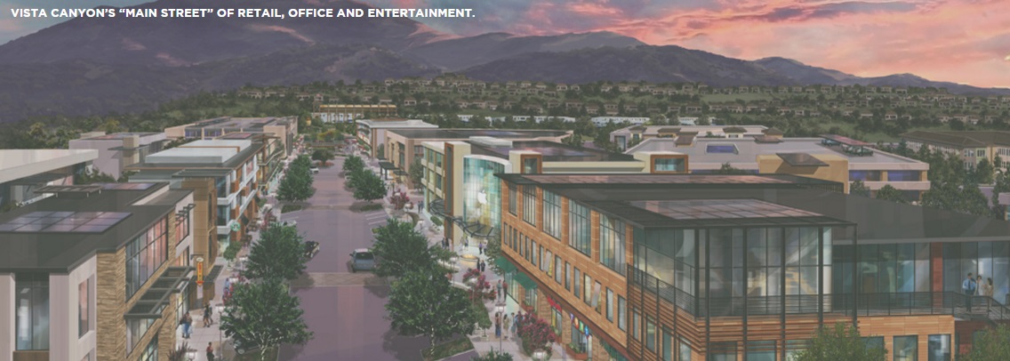 vista canyon in canyon country - an artists rendering