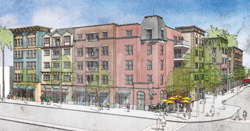 Artists renderings for old town newhall build-out