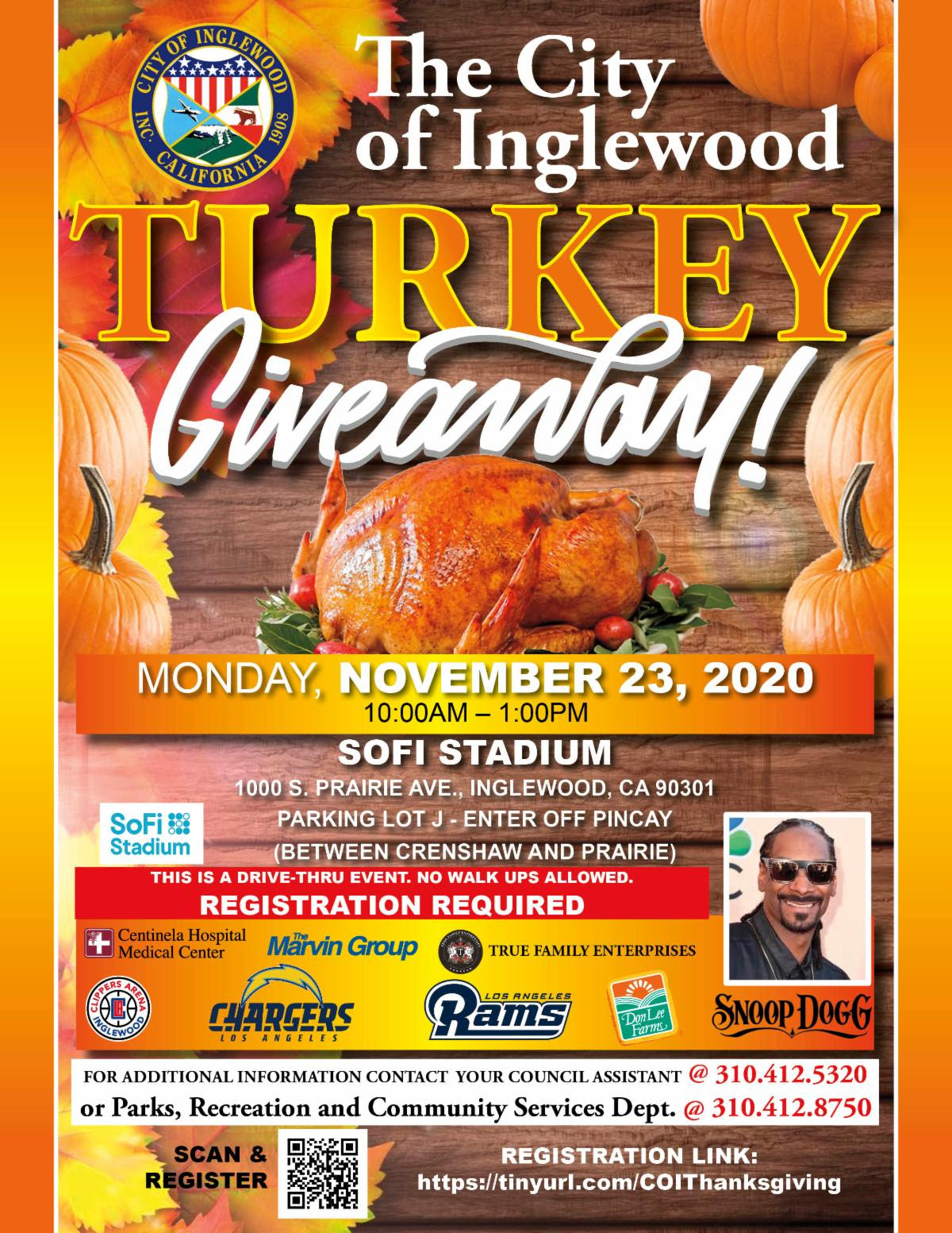 Inglewood Annual Turkey Giveaway