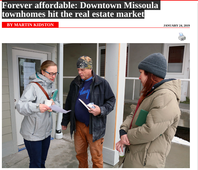 Forever affordable: Downtown Missoula townhomes hit the real estate market