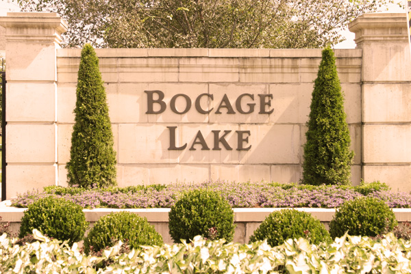Bocage Lake Subdivision in Baton Rouge