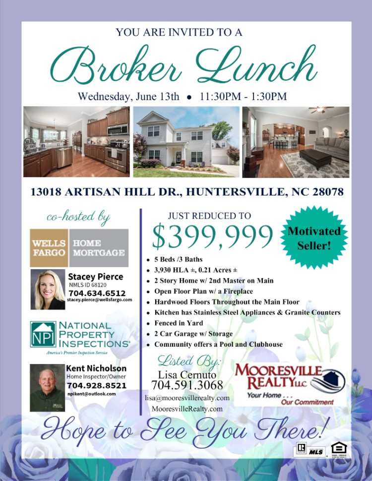 Broker Lunch on Wednesday, June 13th!