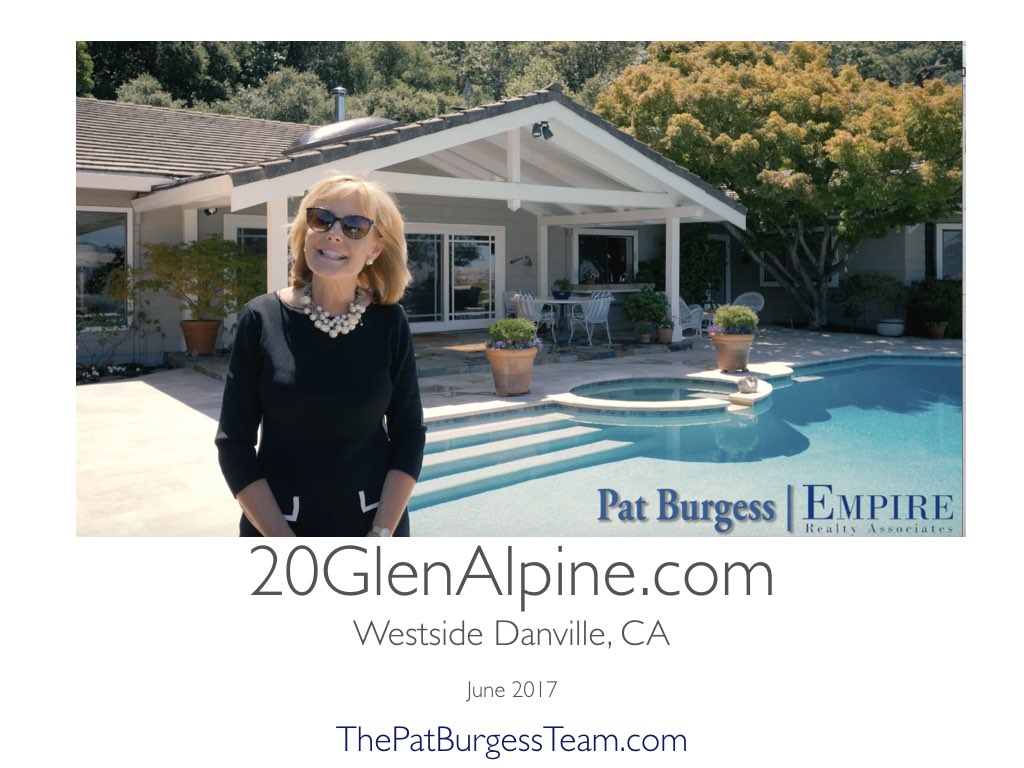 20 GLEN ALPINE - DANVILLE... video tour - LIVE!
