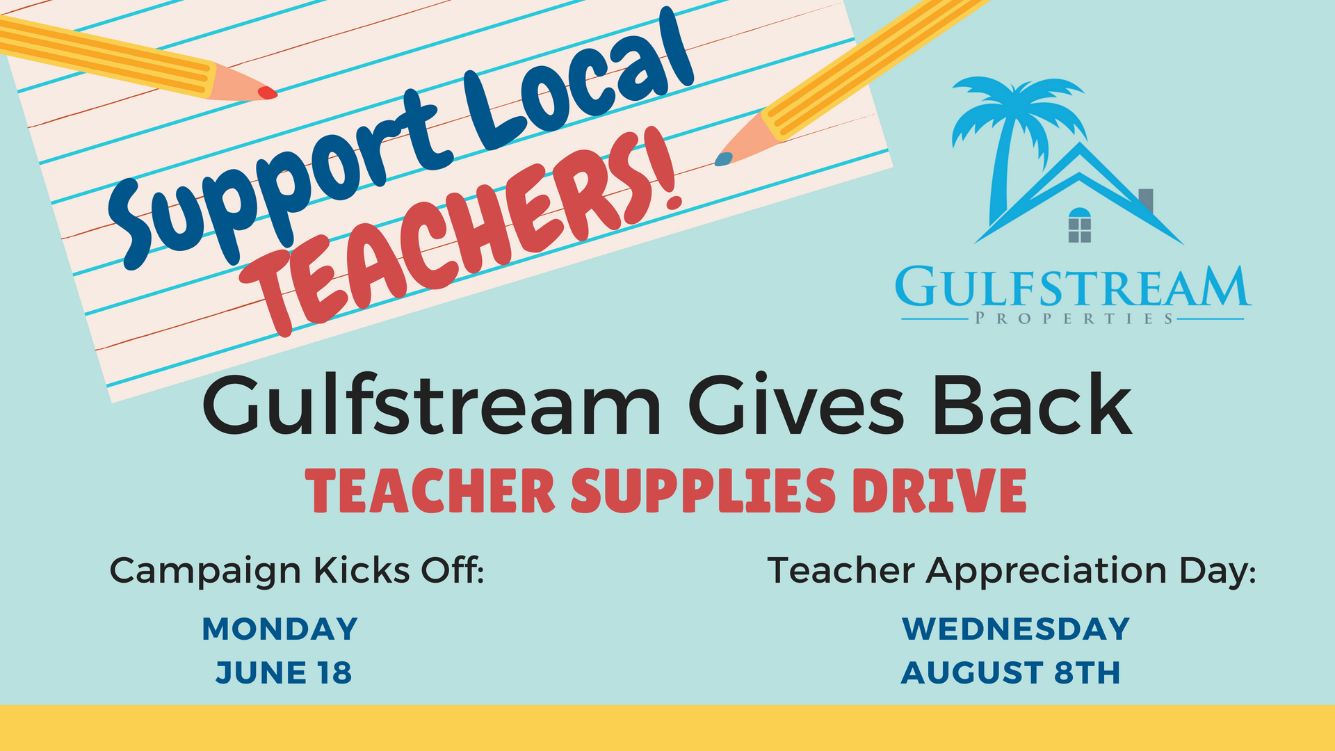 Teacher Supplies Drive