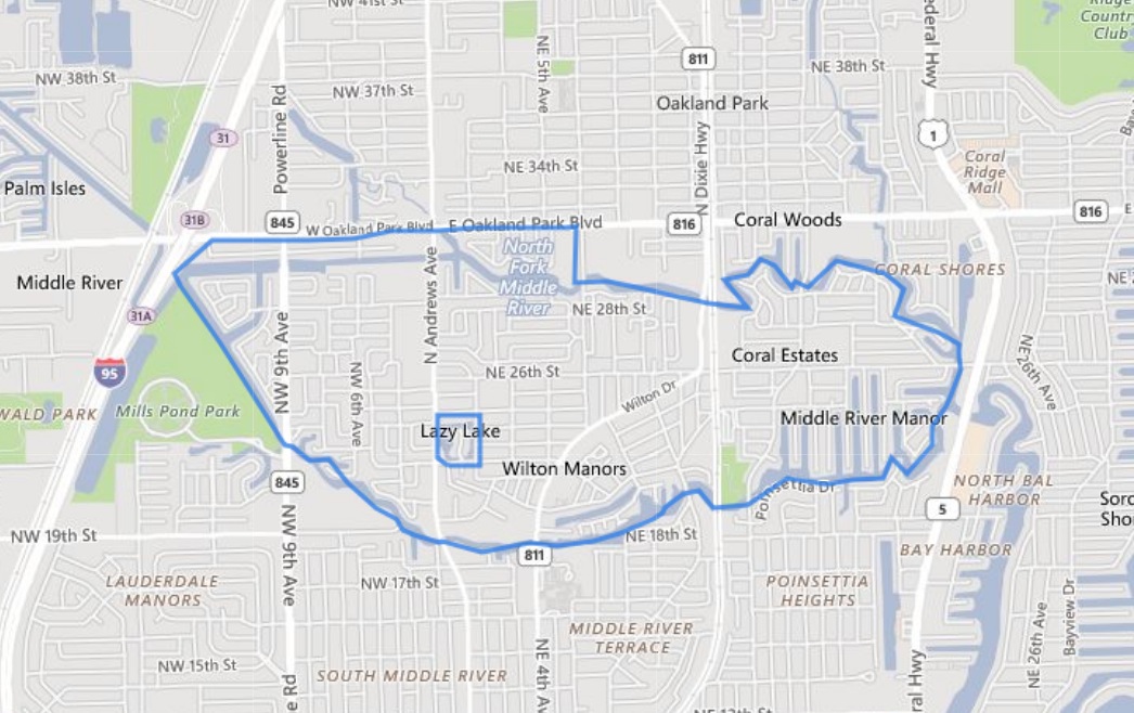 Wilton Manors Fl Map