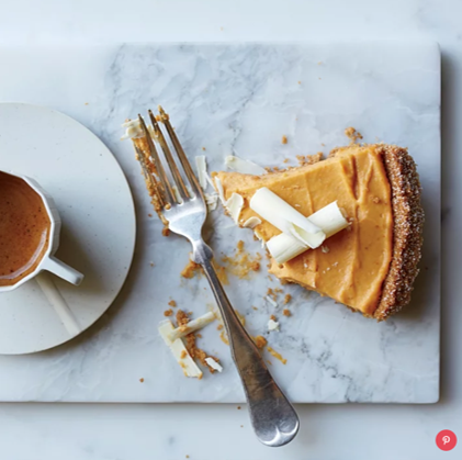Thanksgiving Spotlight: Pumpkin-and-White Chocolate Mousse Pie