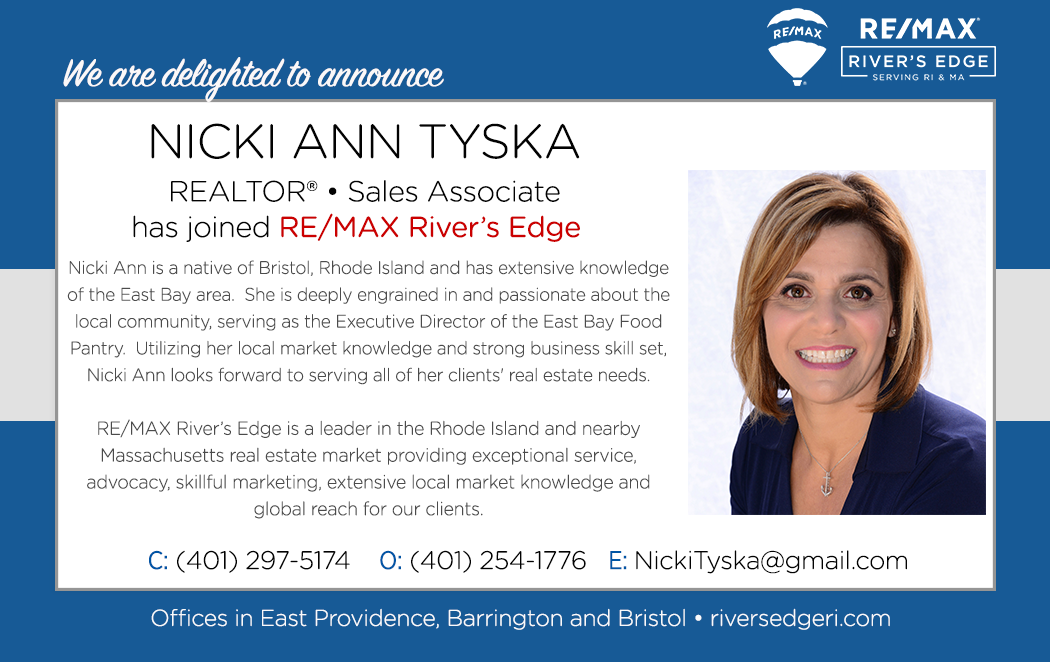 Welcome Nicki Ann Tyska, REATLOR® to RE/MAX River's Edge!
