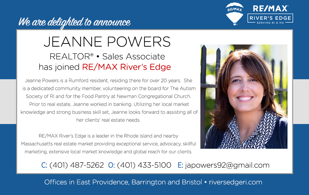 Welcome Jeanne Powers, REALTOR® to RE/MAX River's Edge!