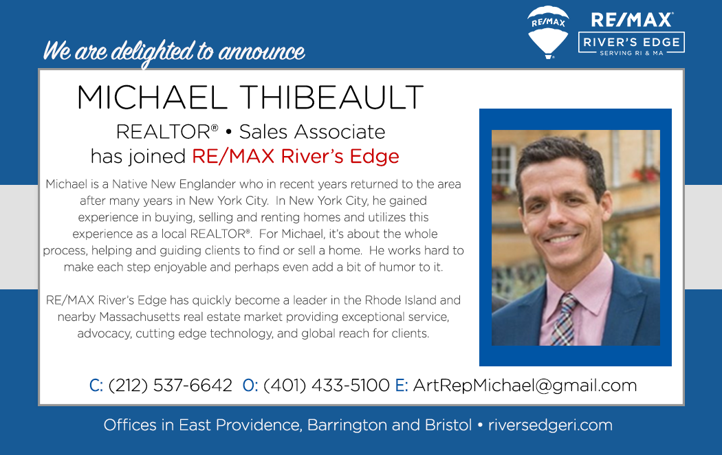 Welcome Michael Thibeault, REALTOR® to RE/MAX River's Edge!