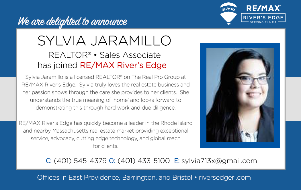 Welcome Sylvia Jaramillo, REALTOR® to RE/MAX River's Edge!
