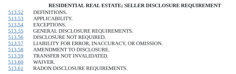 MN Property Seller Disclosure 