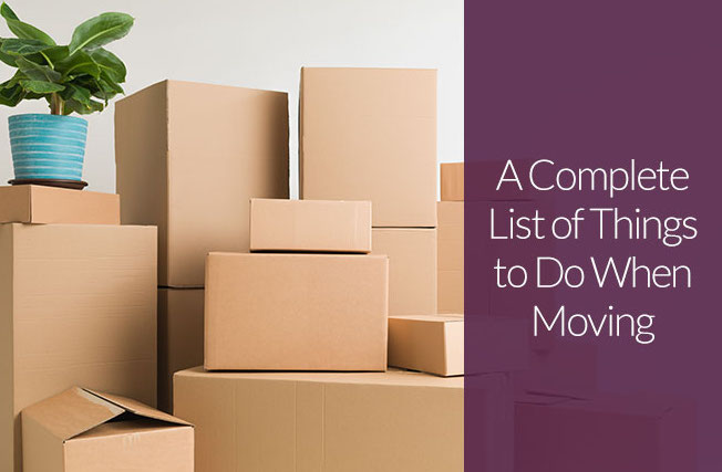 A Complete List of Things to Do When Moving