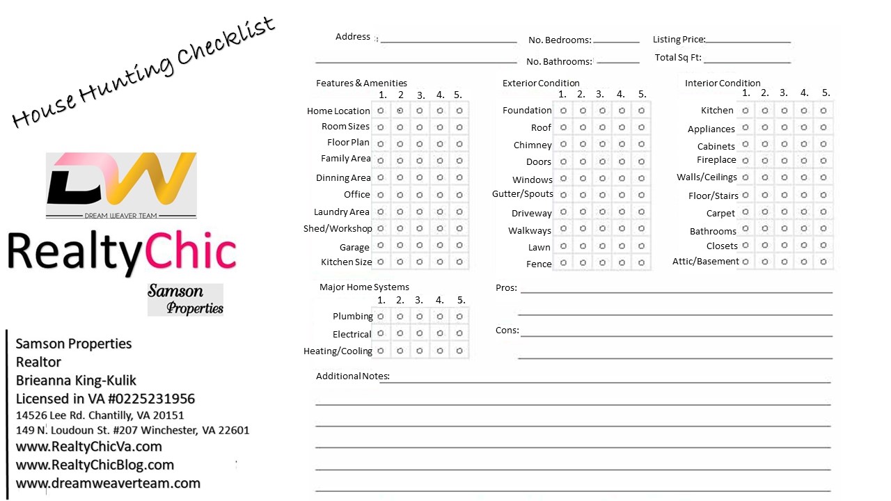 productive kinds - Realty Stylish image relating to House Hunting Checklist Printable named effective sorts - Realty Stylish