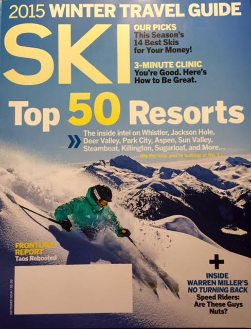 Ski Magazine’s top 50 Resorts for 2015-2016 ski season