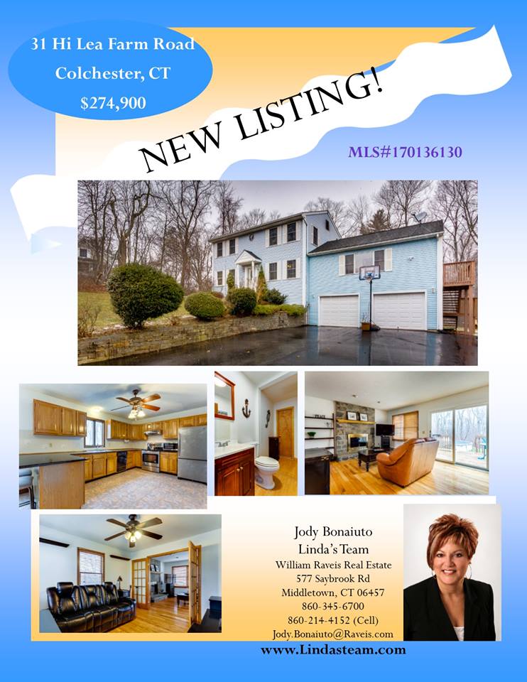 *NEW LISTING* 31 Hi Lea Farm Rd Colchester CT, 06415