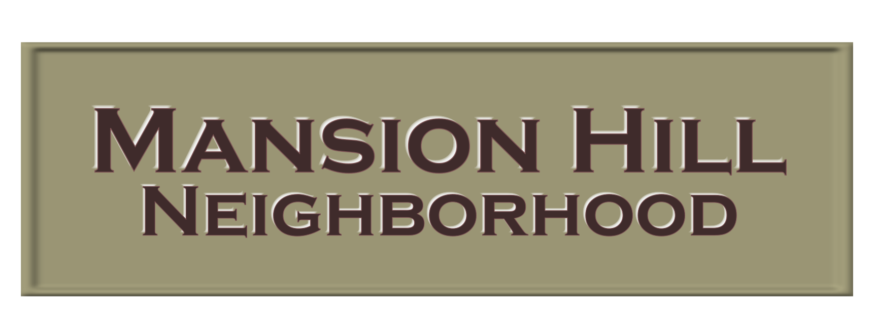 Mansion Hill Neighborhood Sign