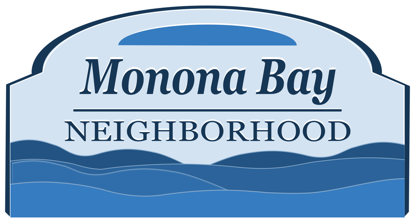 Monona Bay Neighborhood Sign