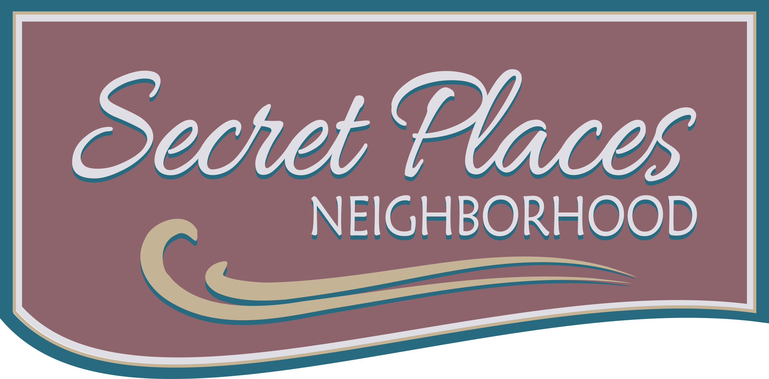 Secret Places Neighborhood Sign