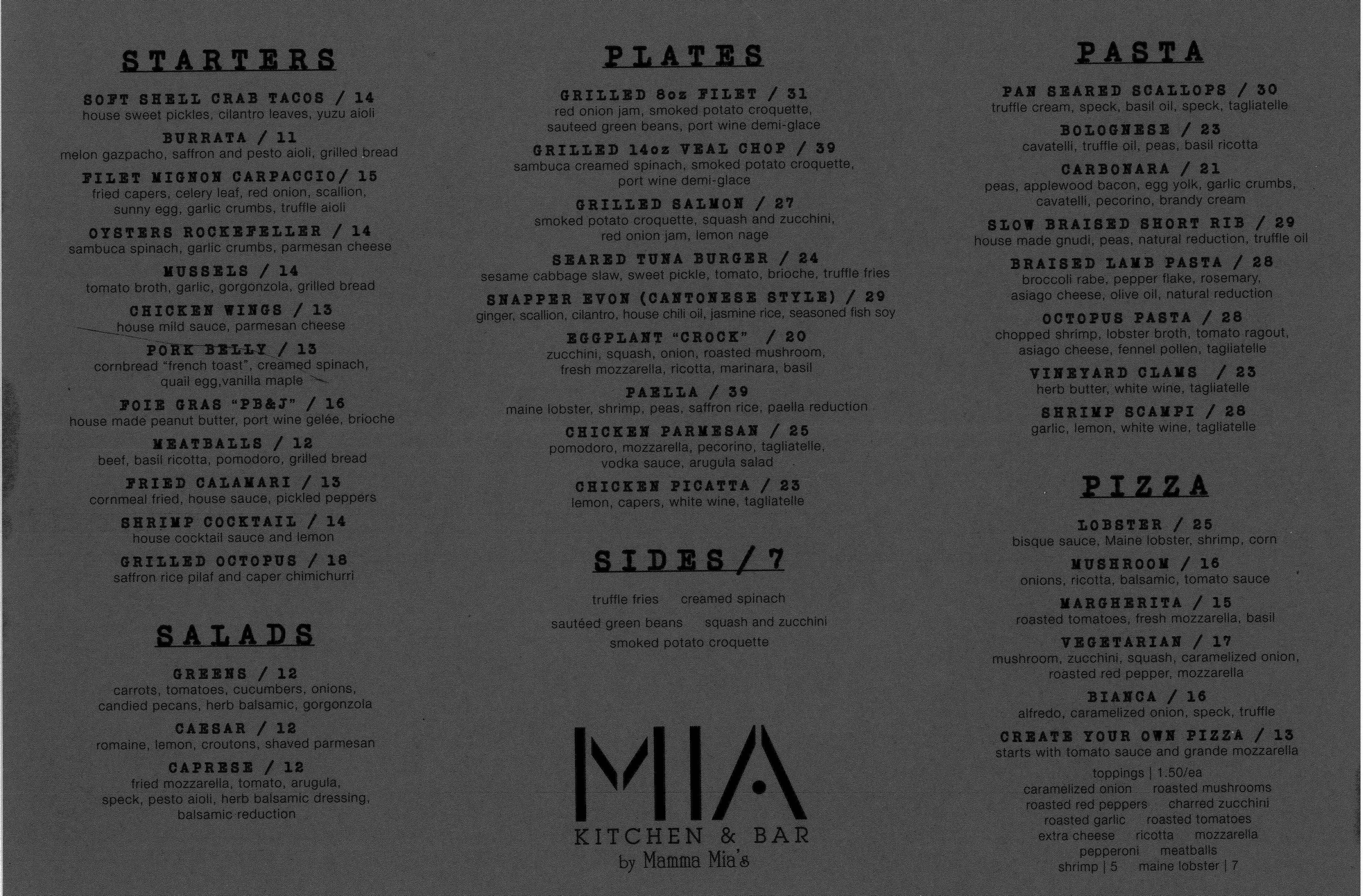 Fantastic Local Restaurants MIA Kitchen Bar Dena Kleiner