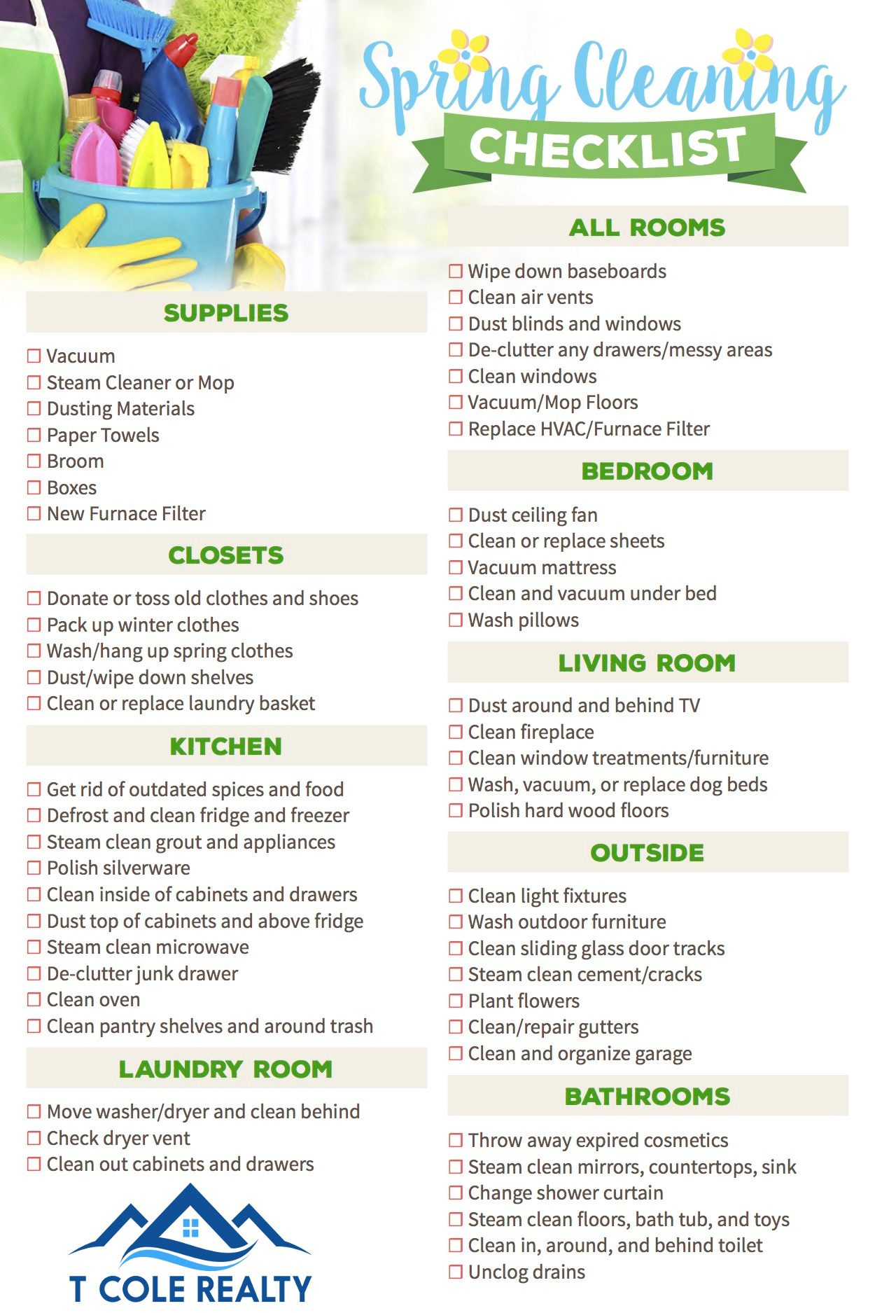 Spring Cleaning Checklist