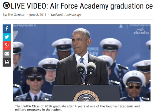 Watch the Air Force Academy Graduation Now!