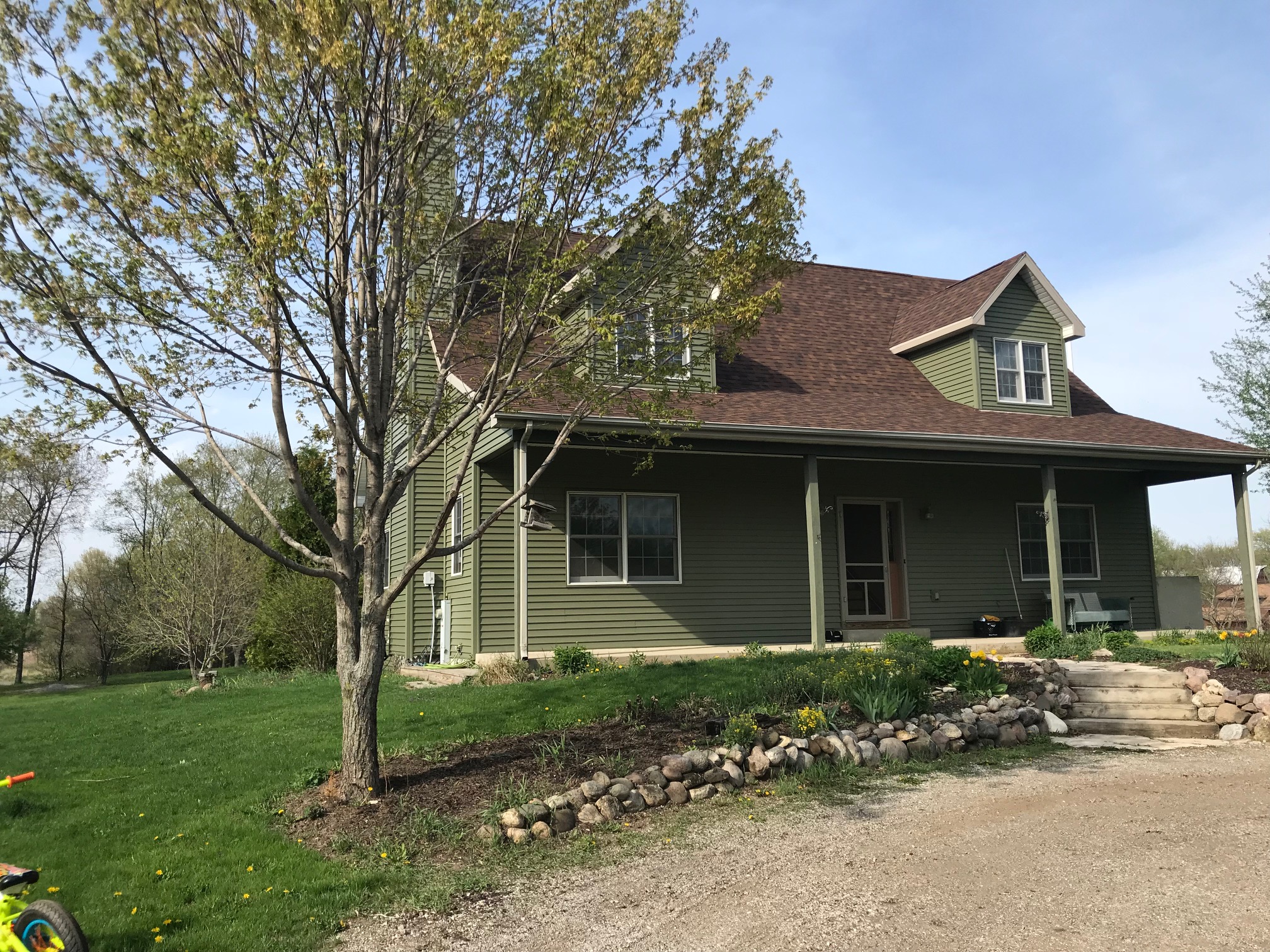 SOLD! Beautiful 3BR, 2.5BA Cape Cod Home on 5 Acres | W548 Pell Lake Dr, Genoa City WI