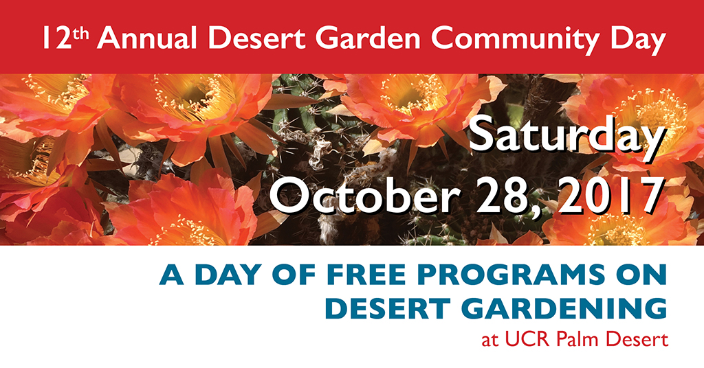 FREE Community Event on Desert Gardening Oct 28