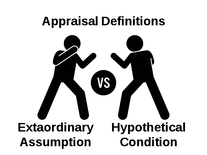 Extraordinary assumptions and hypothetical conditions