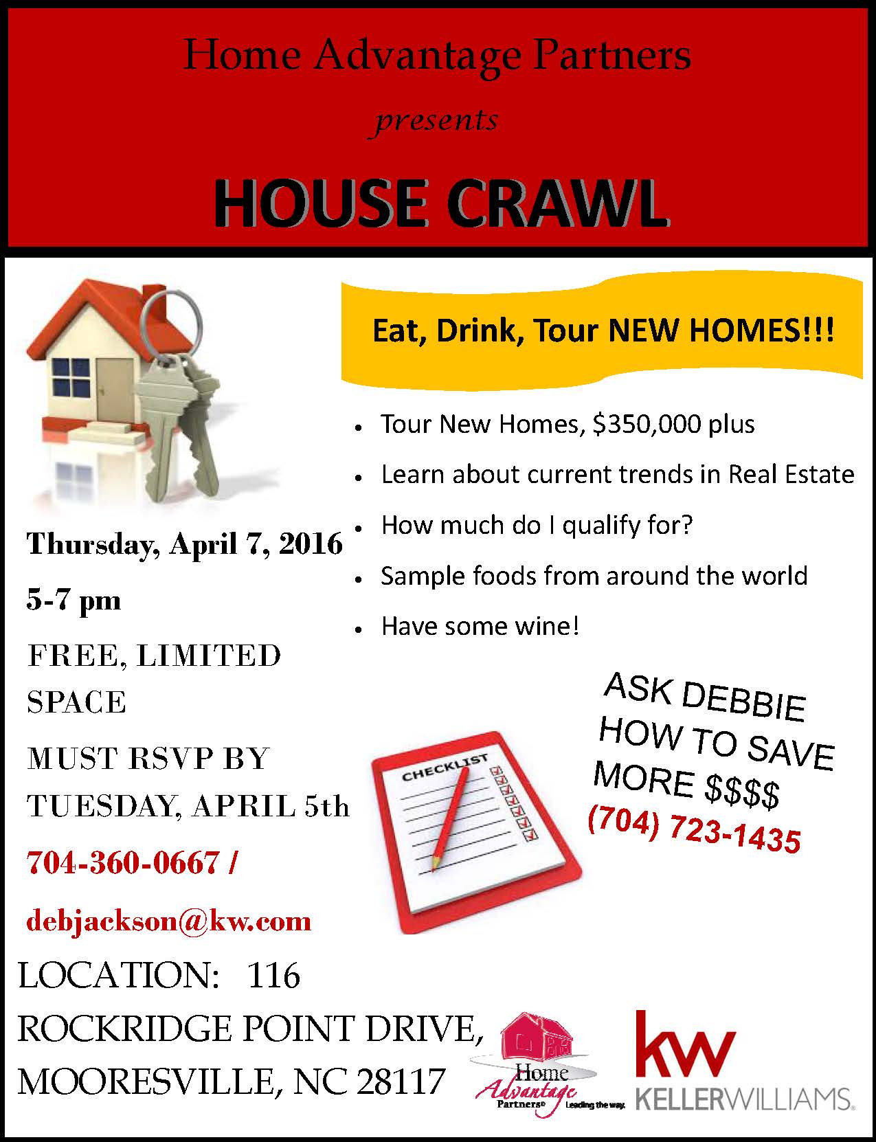 Join Us - House Crawl of New Homes Priced $350k to $500k