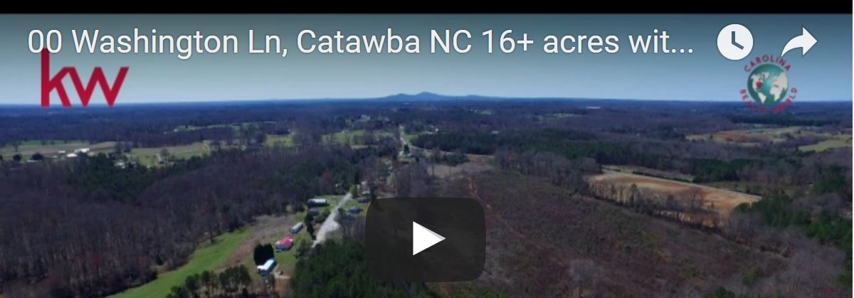 VLOG #54  NEW LISTING!  00 Washington Lane 16+ acres with a creek in Catawba