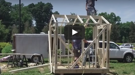 At Home with Robbie Episode #9  Building an 8x8 Storage Building  VLOG #71