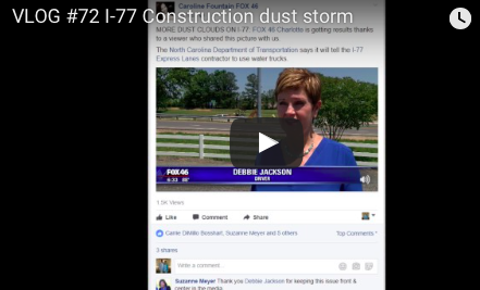 VLOG #72  I-77 Construction Dust Storm