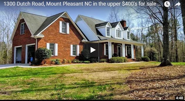 17+ acres plus house in upper $400's Mt. Pleasant, NC 1300 Dutch Road, Mount Pleasant NC in the upper $400's for sale VLOG # 129