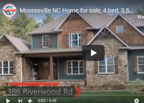 Mooresville NC Home for sale, 4 bed, 3.5 bath on 2.5 acres VLOG # 158
