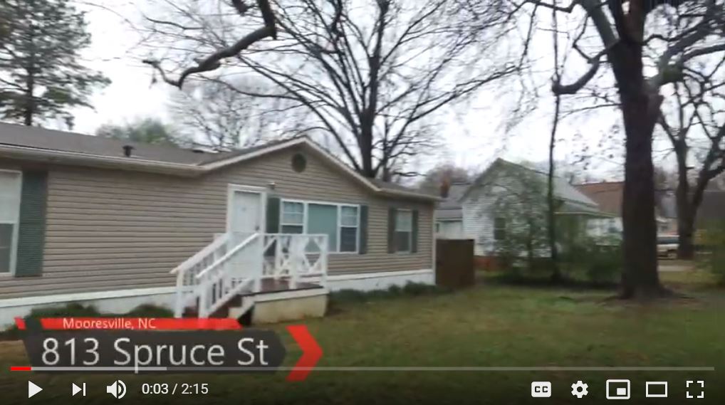 3 Bed, 2 Bath home in Mooresville for sale Low $100,000's VLOG # 159