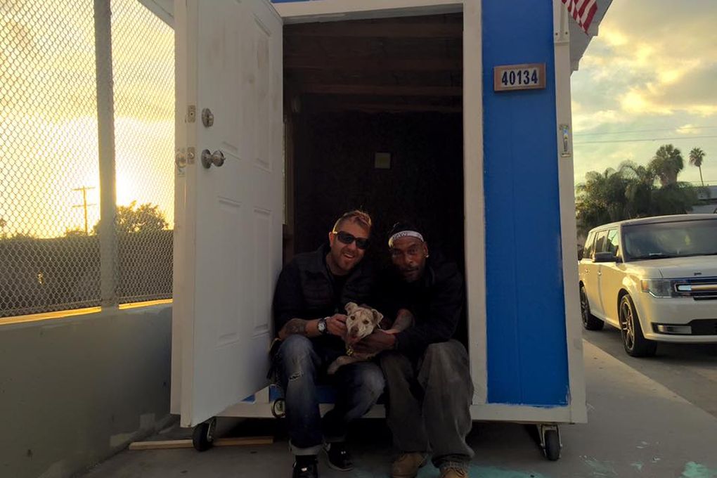 Meet the LA man who has built dozens of tiny houses for homeless residents