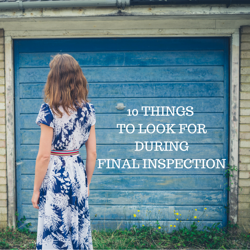 10 Things To Check Out During Final Inspection