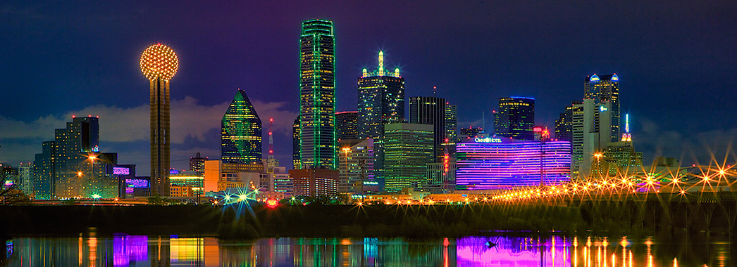 Dallas Skyline at night - Expert Advice. Real Solutions.