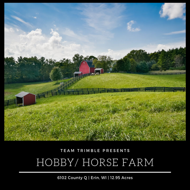 Hobby/Horse Farm along the Oconomowoc River For Sale