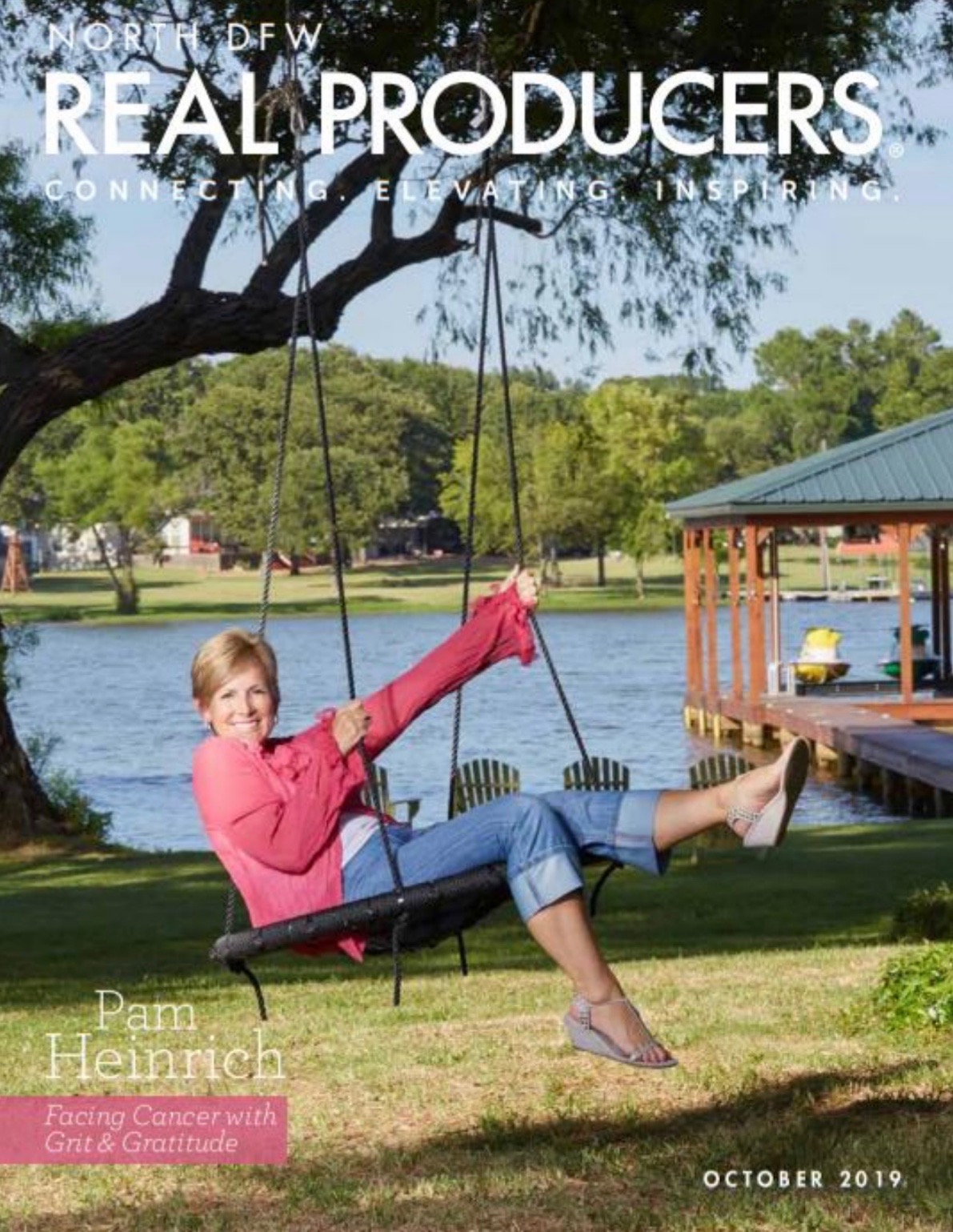 Real Producer Magazine - Cover Story for October 2019 - Pam Heinrich - Facing Cancer with Grit and Gratitude